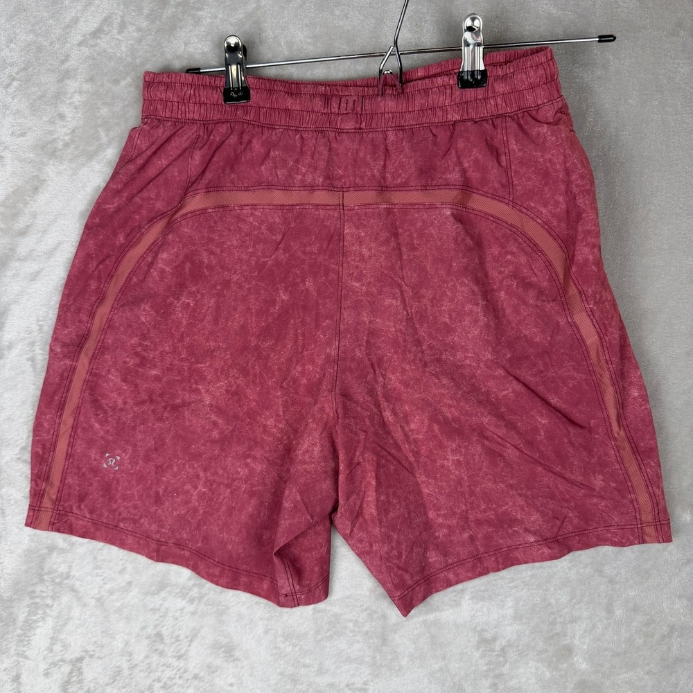 Lululemon Pace Breaker Shorts 7" Red Pink Wash Mens Medium M Athletic Run